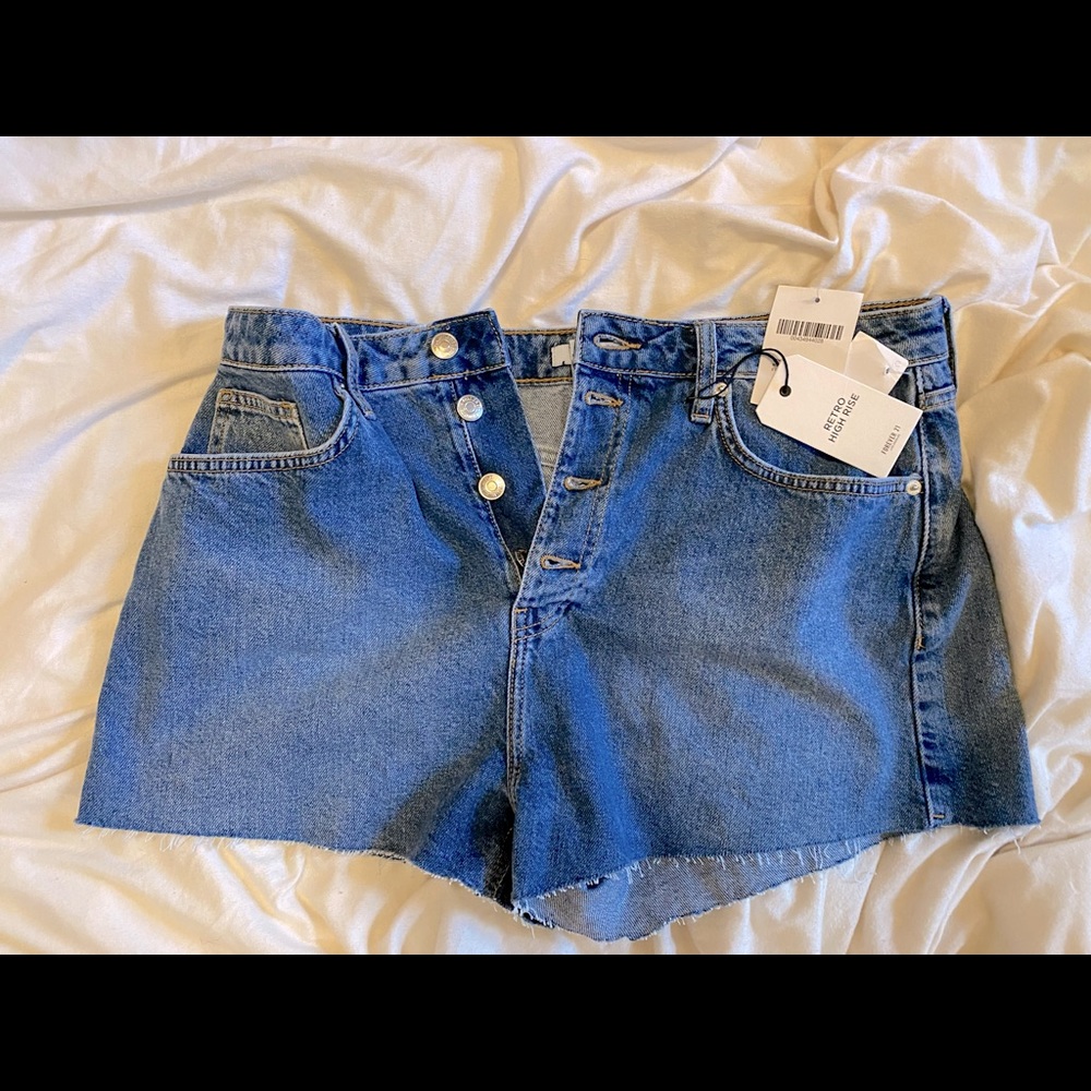 Retro High Waisted Forever 21 Jean Shorts
